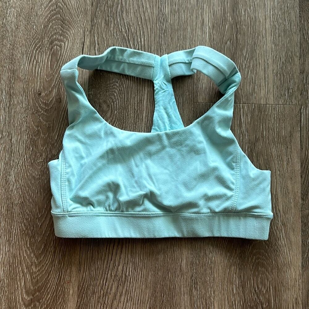 Southern Athletica Y-Not Sports Bra Pastel Turquoise Small Workout Athletic‎